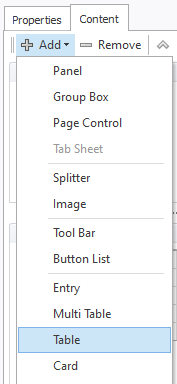 Add – Table1